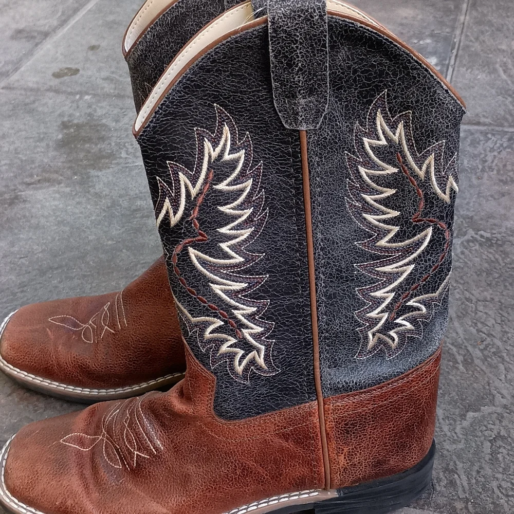 Cody James Boys' Ryder Western Boot Square Toe - Bbsc1910 6.0-D Kids Cowboy